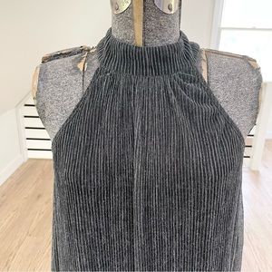 ⚫️ 
NWT S black and silver sparkly, mock neck, mini dress